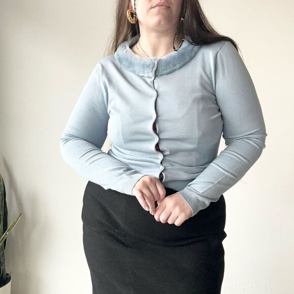 L Silx by August Silx Powder Blue Long Sleeve - Picture 1 of 8